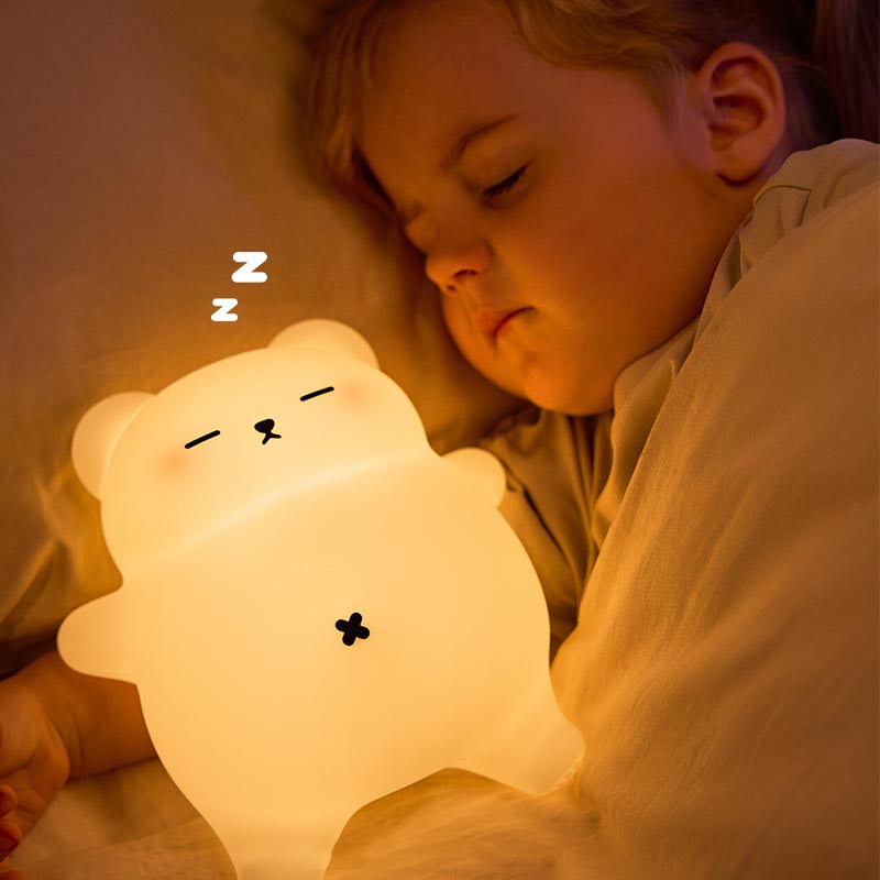 White Bear Silicon Bed Lamp